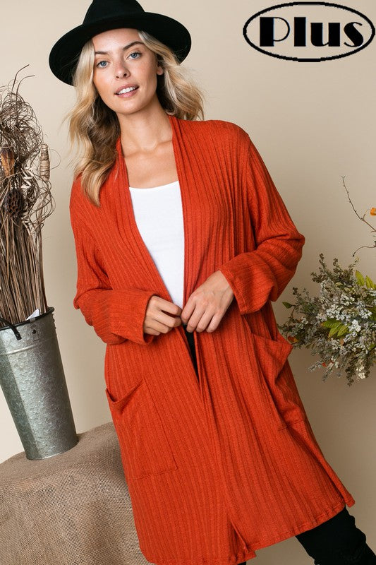 VARIEGATED CASHMERE SOLID SIDE PK PLUS CARDIGAN