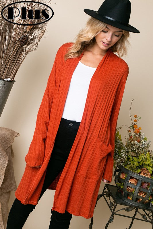 VARIEGATED CASHMERE SOLID SIDE PK PLUS CARDIGAN