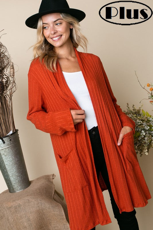 VARIEGATED CASHMERE SOLID SIDE PK PLUS CARDIGAN