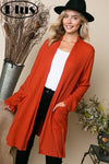 VARIEGATED CASHMERE SOLID SIDE PK PLUS CARDIGAN