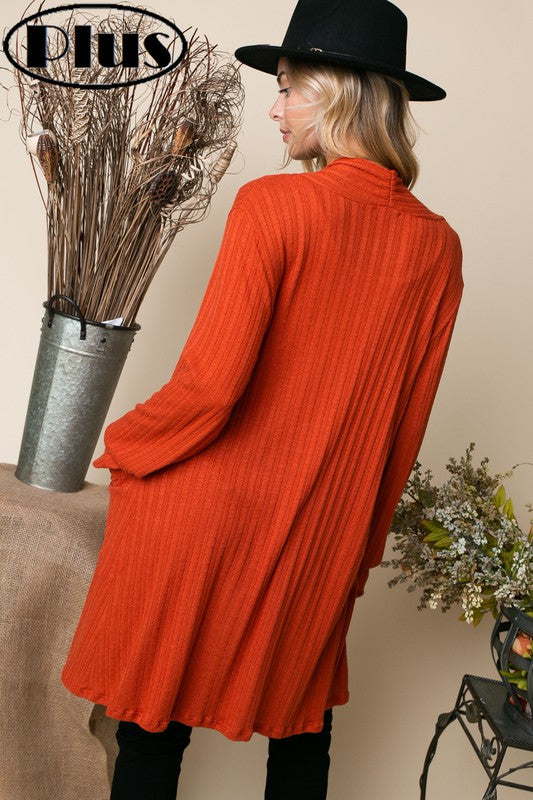 VARIEGATED CASHMERE SOLID SIDE PK PLUS CARDIGAN