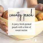 Country Peach 8oz Mason Pure Soy Candle