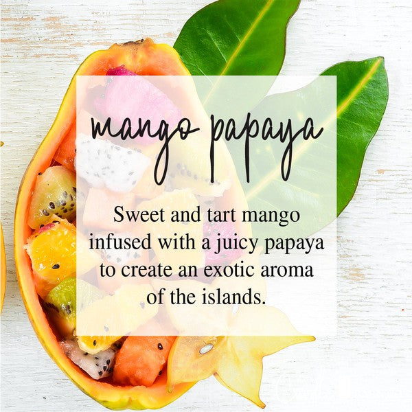 Mango Papaya 8oz Mason Pure Soy Candle