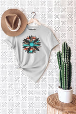 Western Boho Sunflower Graphic Tee