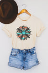 Western Boho Sunflower Graphic Tee