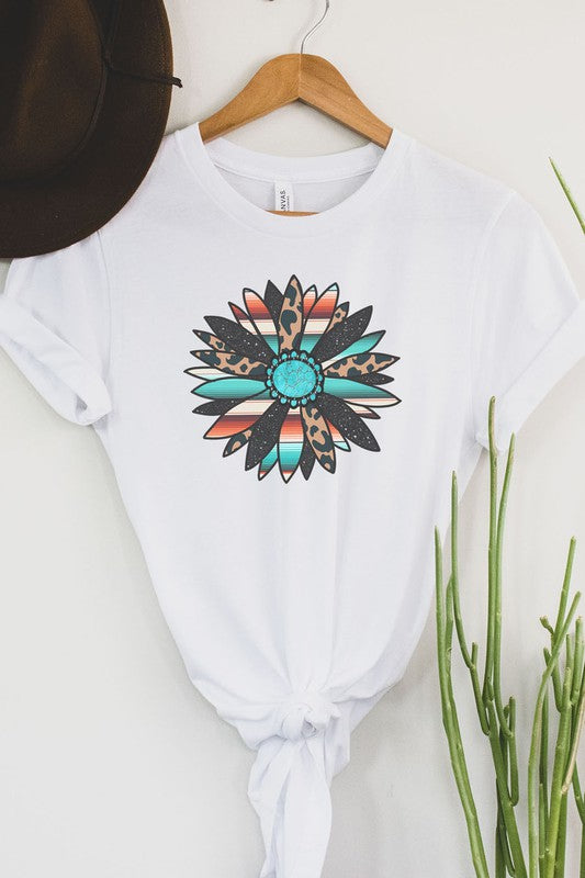 Western Boho Sunflower Graphic Tee