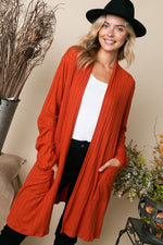 VARIEGATED CASHMERE SOLID SIDE PK PLUS CARDIGAN