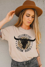 YELLOWSTONE DUTTON RANCH GRAPHIC T SHIRT