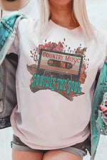 COUNTRY MUSIC GRAPHIC T SHIRT