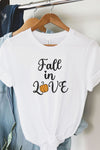 Fall In Love Pumpkin Graphic Tee