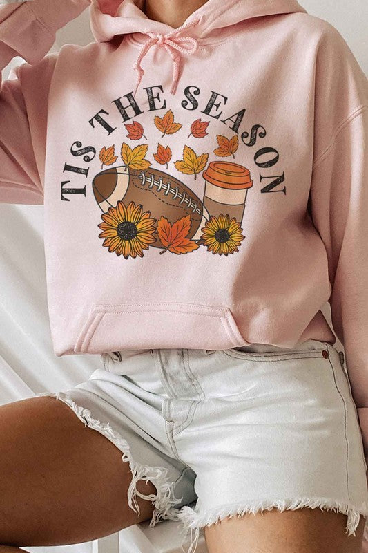 FOOTBALL PUMPKIN SEASON GRAPHIC HOODIE