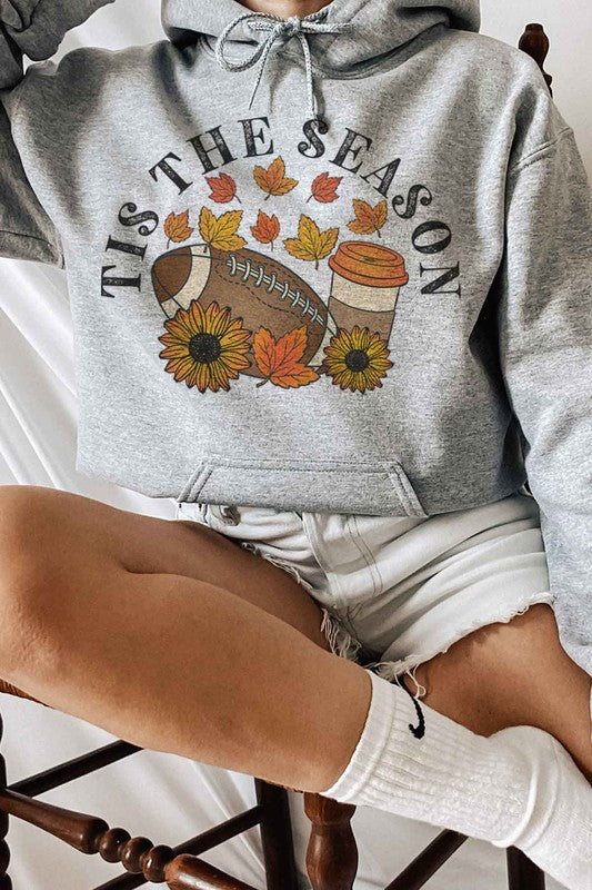 FOOTBALL PUMPKIN SEASON GRAPHIC HOODIE