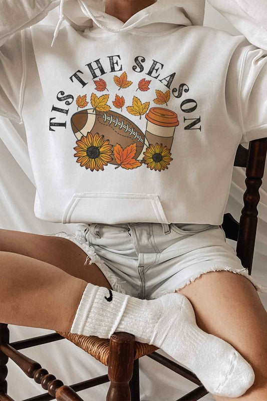 FOOTBALL PUMPKIN SEASON GRAPHIC HOODIE