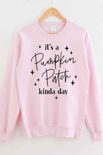 PUMPKIN PATCH DAY GRAPHIC SWEATSHIRT PLUS SIZE