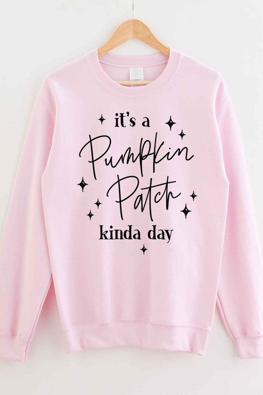 PUMPKIN PATCH DAY GRAPHIC SWEATSHIRT PLUS SIZE