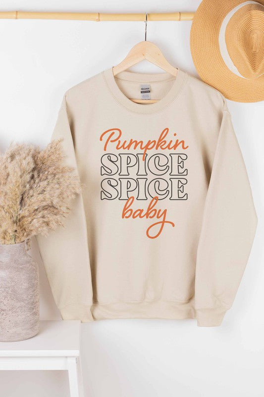PUMPKIN SPICE BABY GRAPHIC SWEATSHIRT