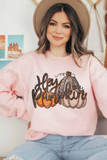 HEY PUMPKIN GRAPHIC SWEATSHIRT