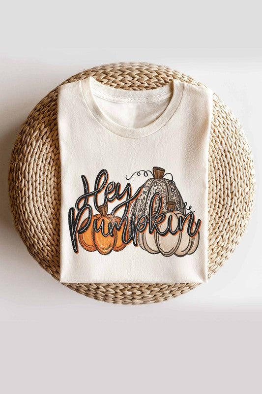HEY PUMPKIN GRAPHIC TEE PLUS SIZE