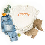 Curved Pumpkin Spice Short Sleeve Graphic Tee
