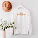 Curved Pumpkin Spice Graphic Sweatshirt