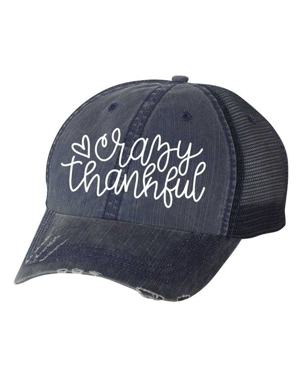 Crazy Thankful Embroidered Trucker hat