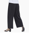 Women Chiffon Palazzo Pants Breezy Pants Solid Black